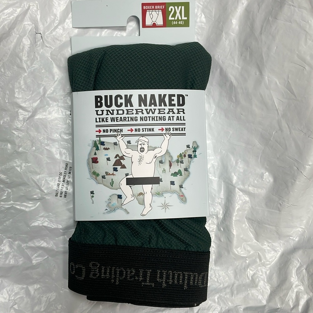 Brand New Duluth Trading Buck Naked boxer brief Men’s 2 XL